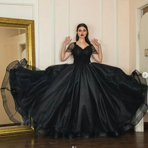 2021 black prom dresses Dubai arabic style elegant vintage modest cheap prom gowns 2022 robe de soiree