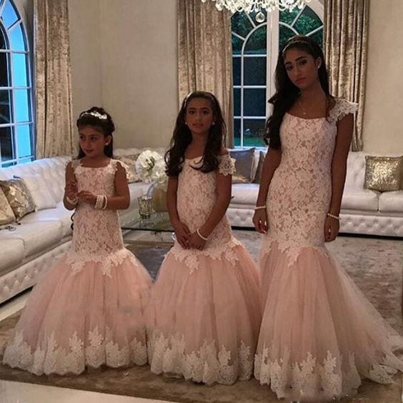 Buy White Flower Girl Dress, 1st Communion Dresses 2020, Toddler Lace Tulle  Dress, Birthday Dress Girl, Lil Girls Pageant Dresses, Baptism Gown Online  in India - Etsy