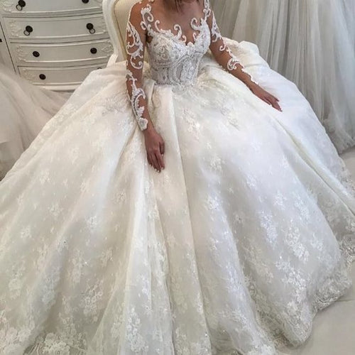 robe de mariee 2020 wedding dresses for bride lace applique beaded off white wedding gown 2021