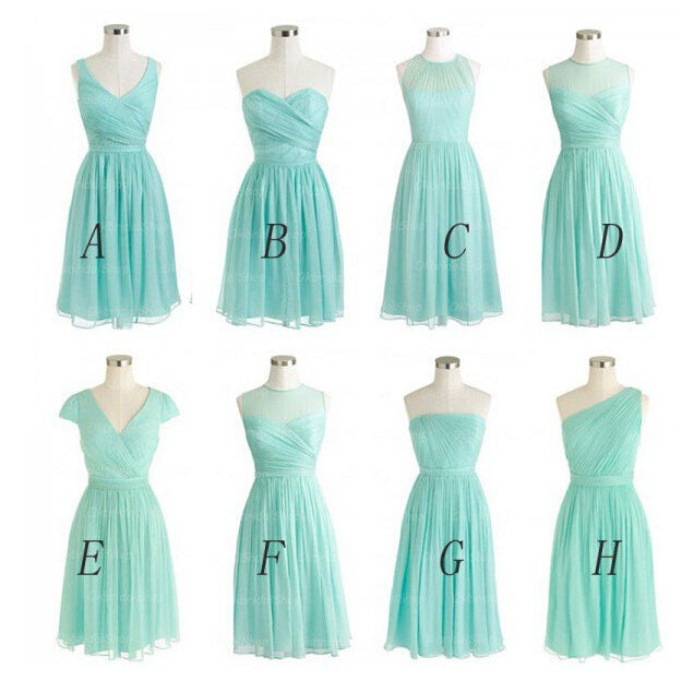 Multiway Turquoise Jersey A-line Bridesmaid Dress - Xdressy