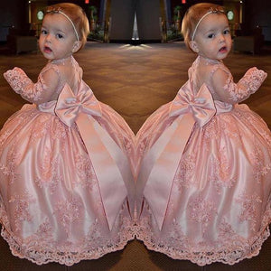 toddle little girl dresses pink lace applique cheap flower girl dresses first communion dresses 2021