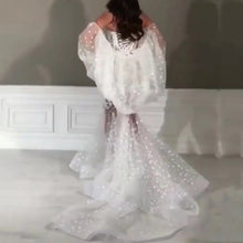 Load image into Gallery viewer, arabic evening dresses long lace appliqué Dubai fashion elegant mermaid evening gown robe de soiree