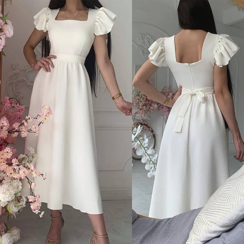 2020 wedding party dresses chiffon white boat neck vintage bridesmaid dresses short 2021
