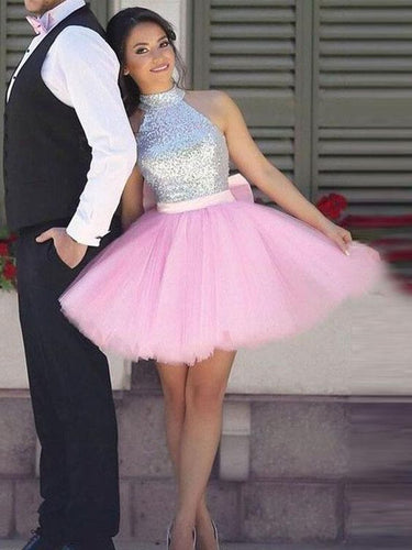 pink homecoming dresses short sparkly sequin cheap graduation dresses vestido de graduacion 2021