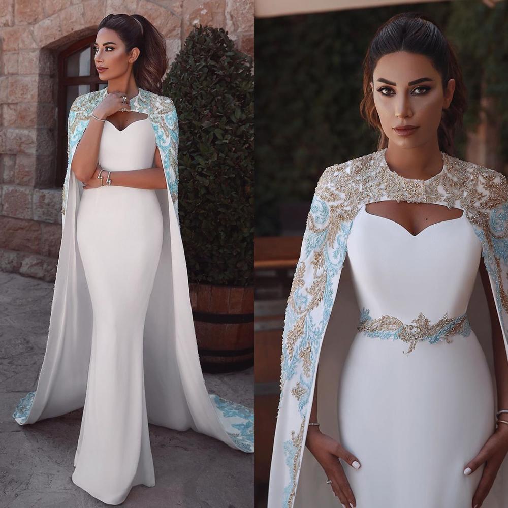 Dubai caftan beaded arabic evening dresses long 2020 crystals elegant luxury fashion evening gown