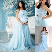 Load image into Gallery viewer, plus size prom dresses 2022 strapless pregnant elegant simple prom gown 2021 robe de soiree