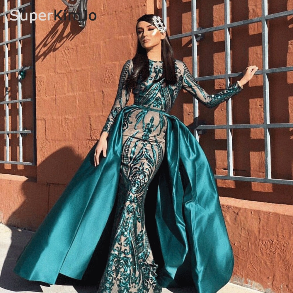Cinderella Divine CD0192 - Bishop Sleeve Evening Dress – Couture Candy