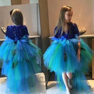 toddle little girl dresses sparkly blue flower girl dresses tulle tutu pageant litte girl dresses
