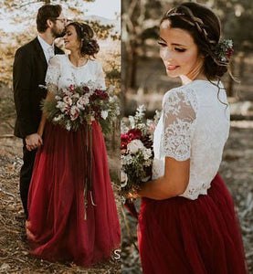 Short Maroon Bridesmaid Dresses